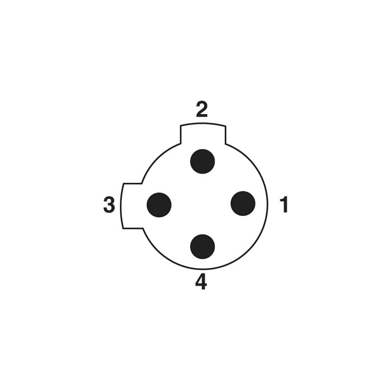 M12 4pins C code male straight front panel mount connector PG9 thread,unshielded,single wires,single wires,brass with nickel plated shell